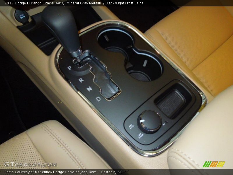 Mineral Gray Metallic / Black/Light Frost Beige 2013 Dodge Durango Citadel AWD
