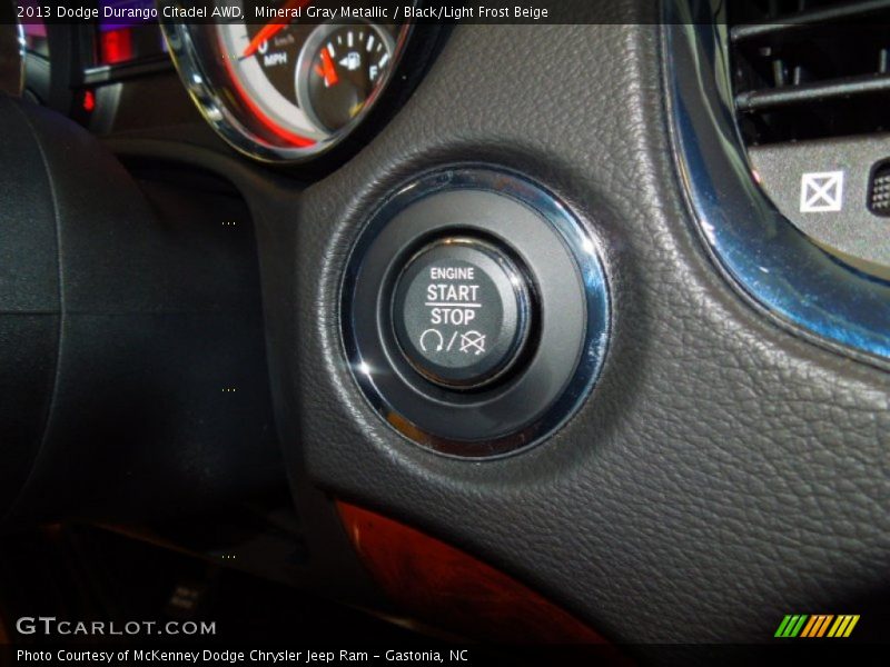 Mineral Gray Metallic / Black/Light Frost Beige 2013 Dodge Durango Citadel AWD