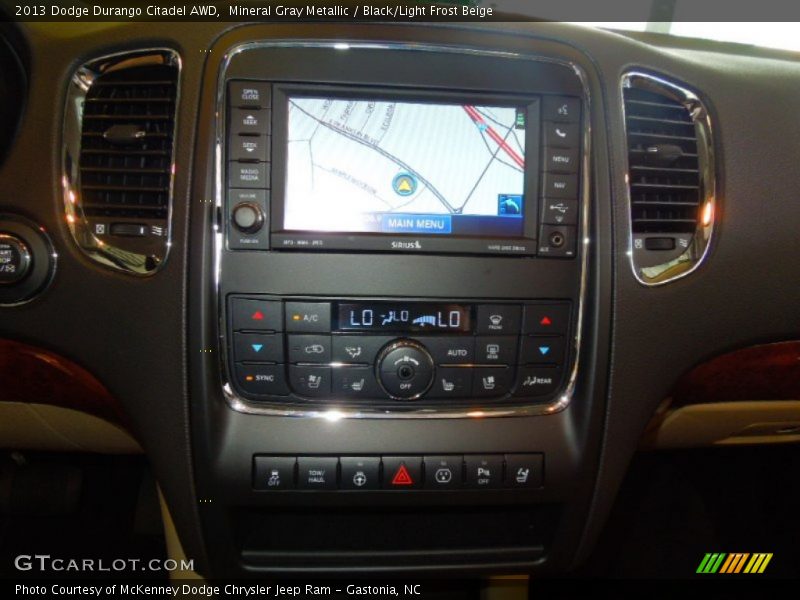Mineral Gray Metallic / Black/Light Frost Beige 2013 Dodge Durango Citadel AWD