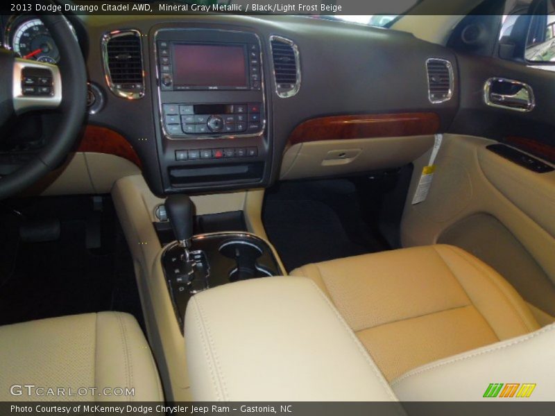 Mineral Gray Metallic / Black/Light Frost Beige 2013 Dodge Durango Citadel AWD