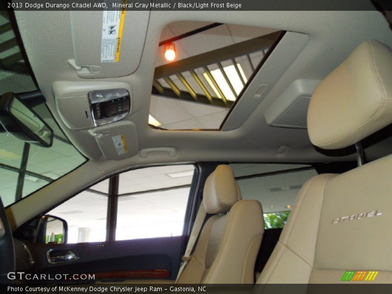 Mineral Gray Metallic / Black/Light Frost Beige 2013 Dodge Durango Citadel AWD