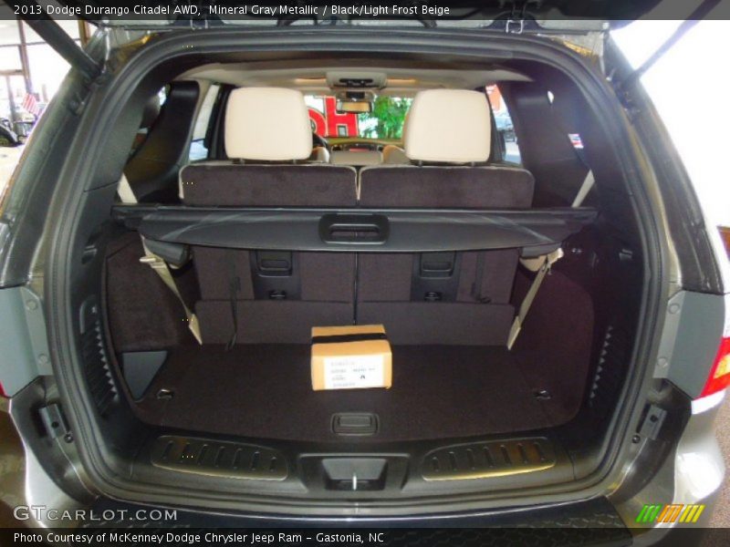 Mineral Gray Metallic / Black/Light Frost Beige 2013 Dodge Durango Citadel AWD