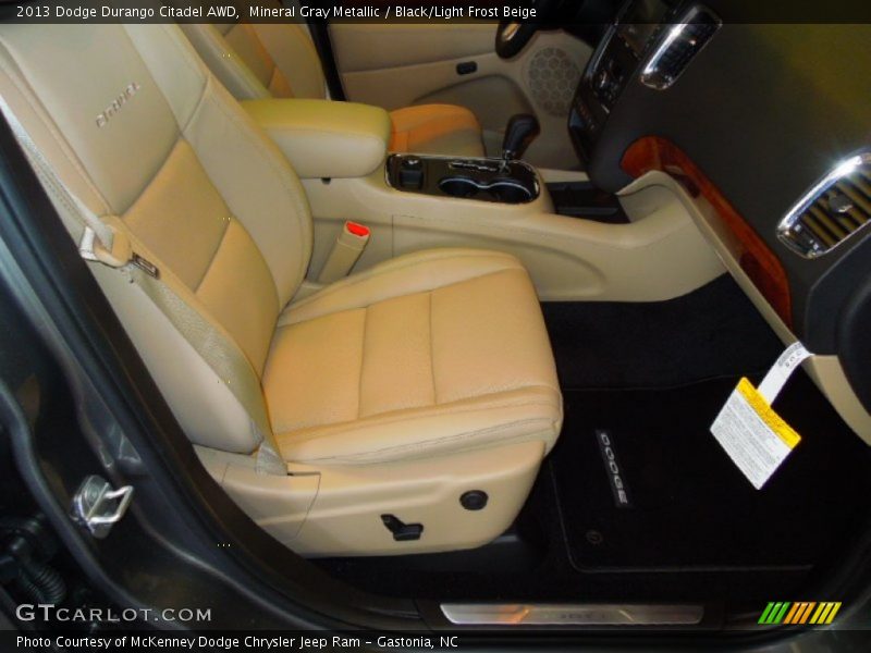 Mineral Gray Metallic / Black/Light Frost Beige 2013 Dodge Durango Citadel AWD