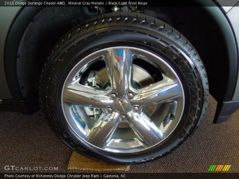 Mineral Gray Metallic / Black/Light Frost Beige 2013 Dodge Durango Citadel AWD