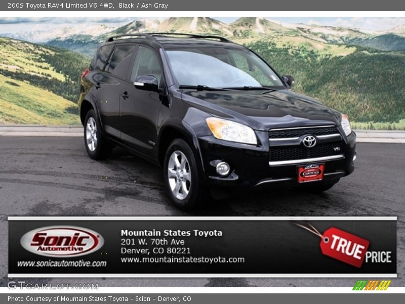 Black / Ash Gray 2009 Toyota RAV4 Limited V6 4WD