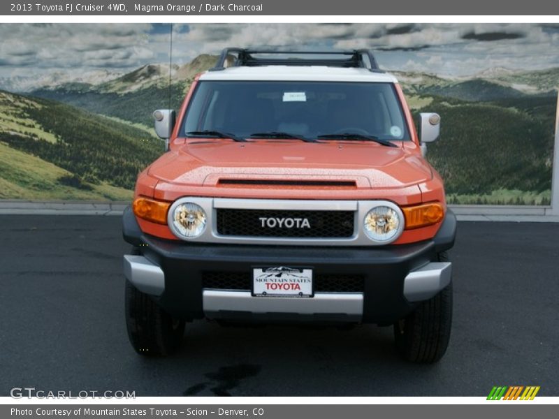 Magma Orange / Dark Charcoal 2013 Toyota FJ Cruiser 4WD