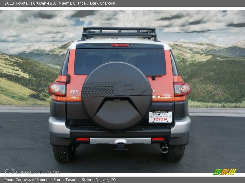 Magma Orange / Dark Charcoal 2013 Toyota FJ Cruiser 4WD