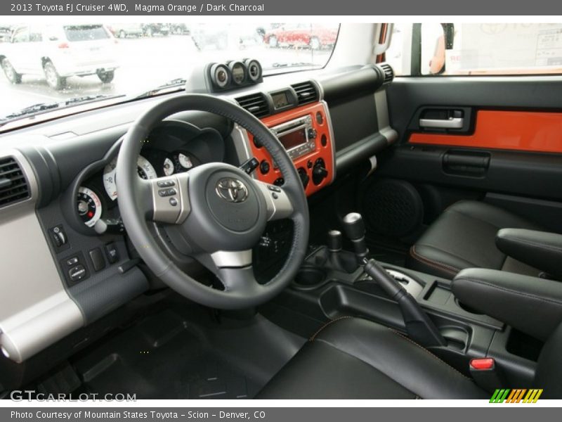 Magma Orange / Dark Charcoal 2013 Toyota FJ Cruiser 4WD