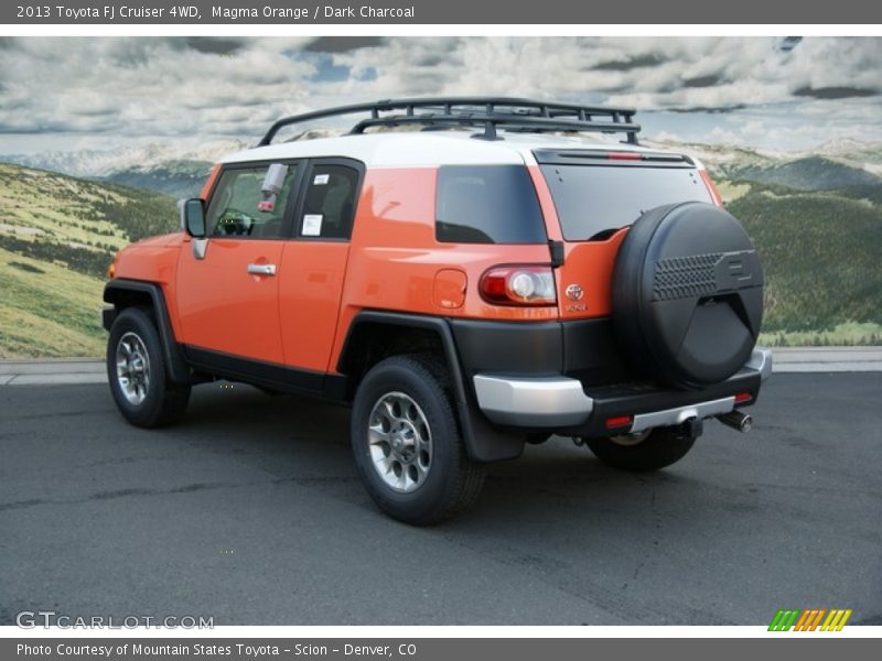Magma Orange / Dark Charcoal 2013 Toyota FJ Cruiser 4WD