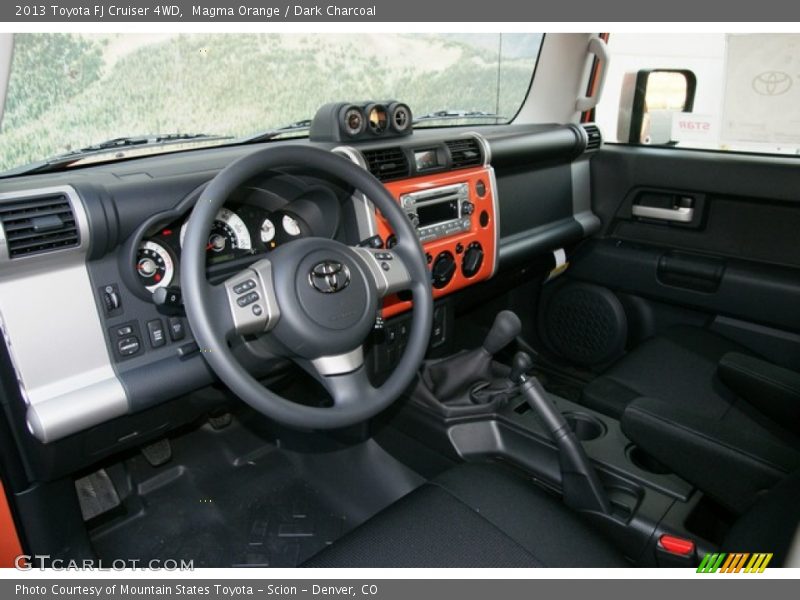 Magma Orange / Dark Charcoal 2013 Toyota FJ Cruiser 4WD