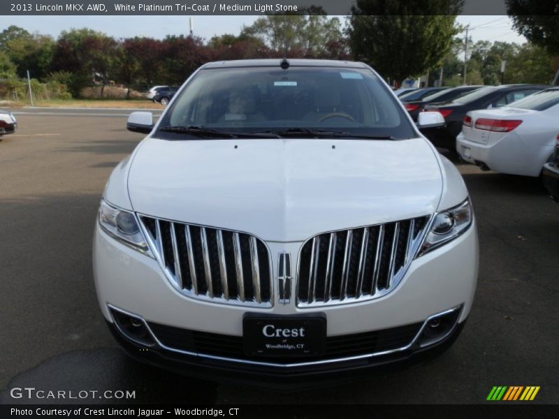 White Platinum Tri-Coat / Medium Light Stone 2013 Lincoln MKX AWD