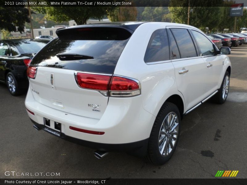White Platinum Tri-Coat / Medium Light Stone 2013 Lincoln MKX AWD