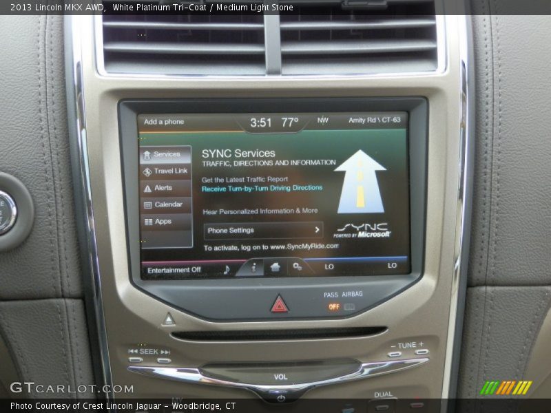 White Platinum Tri-Coat / Medium Light Stone 2013 Lincoln MKX AWD