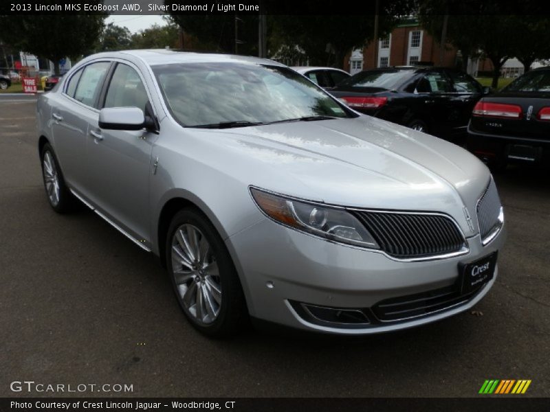 Silver Diamond / Light Dune 2013 Lincoln MKS EcoBoost AWD