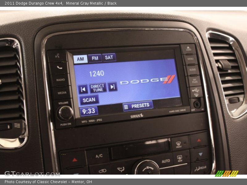 Mineral Gray Metallic / Black 2011 Dodge Durango Crew 4x4
