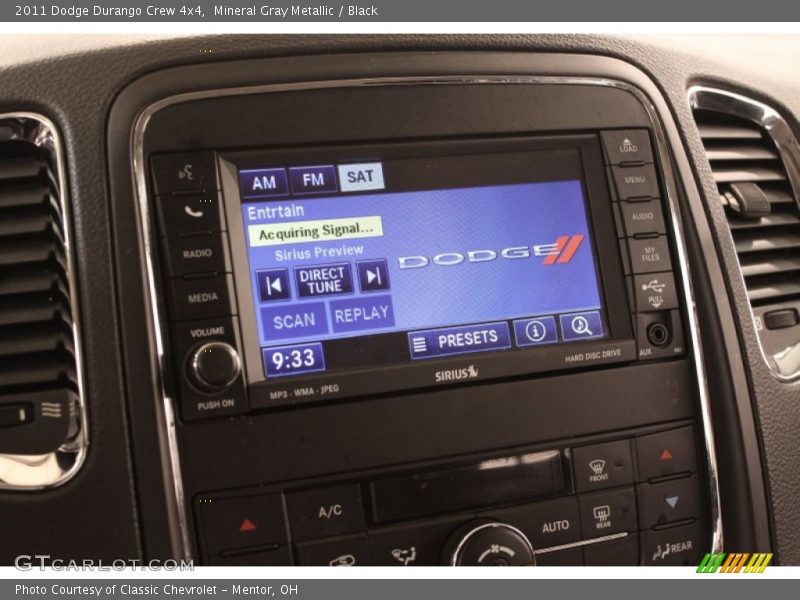 Mineral Gray Metallic / Black 2011 Dodge Durango Crew 4x4