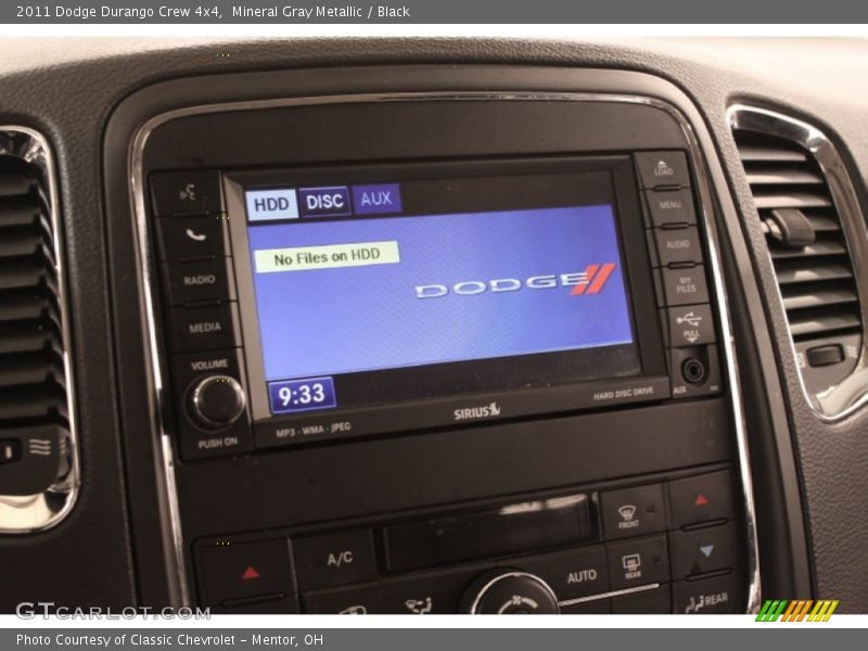 Mineral Gray Metallic / Black 2011 Dodge Durango Crew 4x4