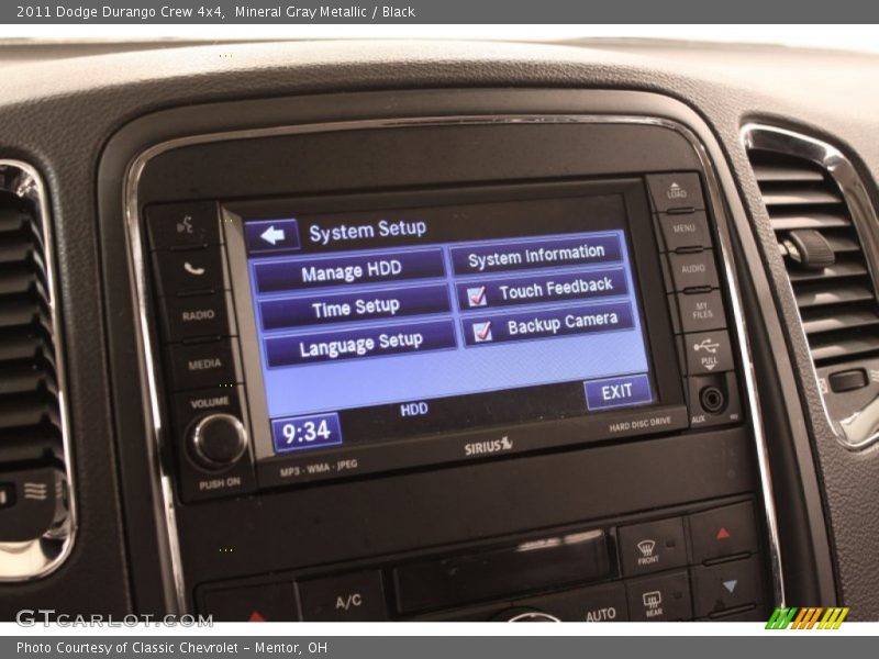 Mineral Gray Metallic / Black 2011 Dodge Durango Crew 4x4