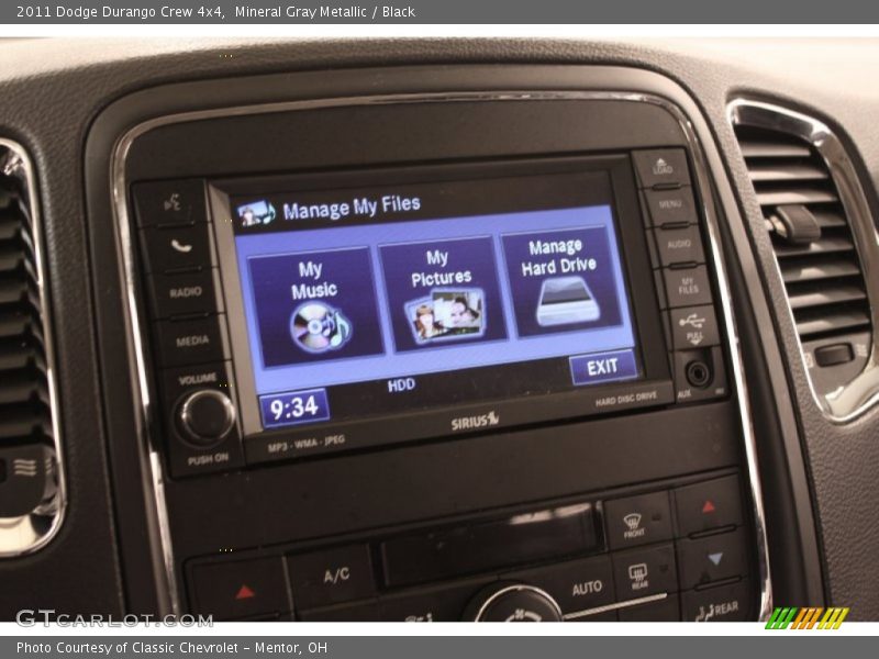Mineral Gray Metallic / Black 2011 Dodge Durango Crew 4x4
