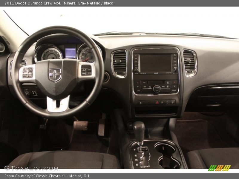 Mineral Gray Metallic / Black 2011 Dodge Durango Crew 4x4