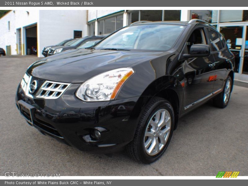 Wicked Black / Black 2011 Nissan Rogue S AWD