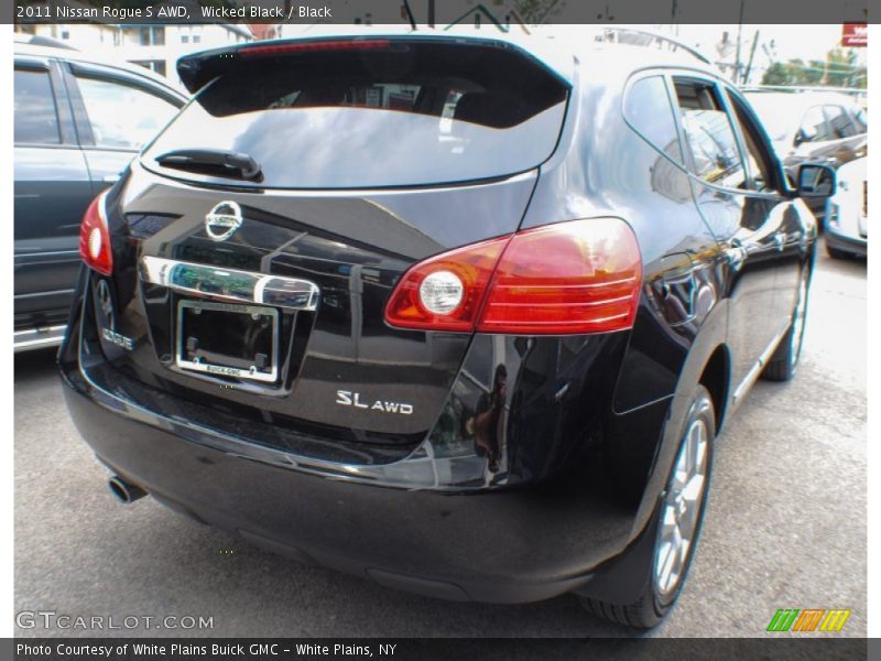 Wicked Black / Black 2011 Nissan Rogue S AWD