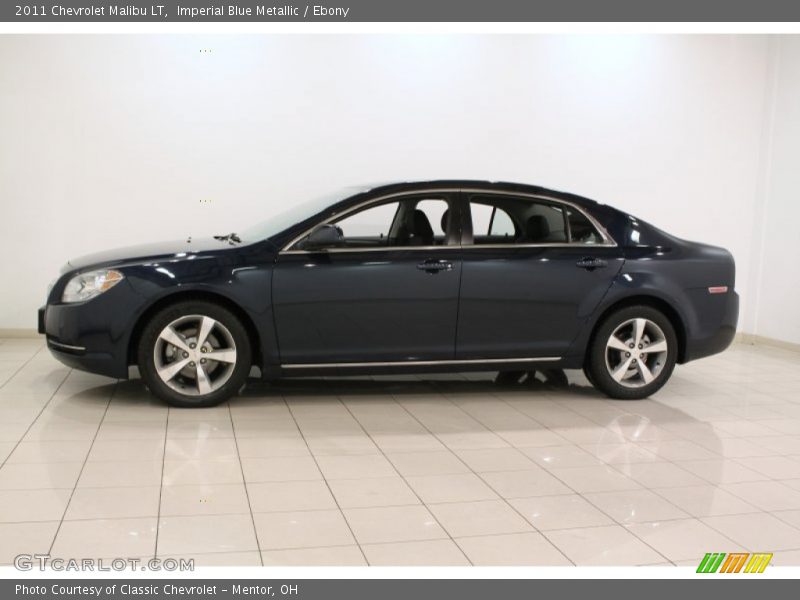 Imperial Blue Metallic / Ebony 2011 Chevrolet Malibu LT