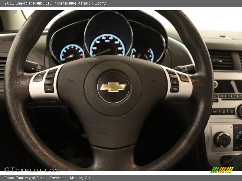Imperial Blue Metallic / Ebony 2011 Chevrolet Malibu LT