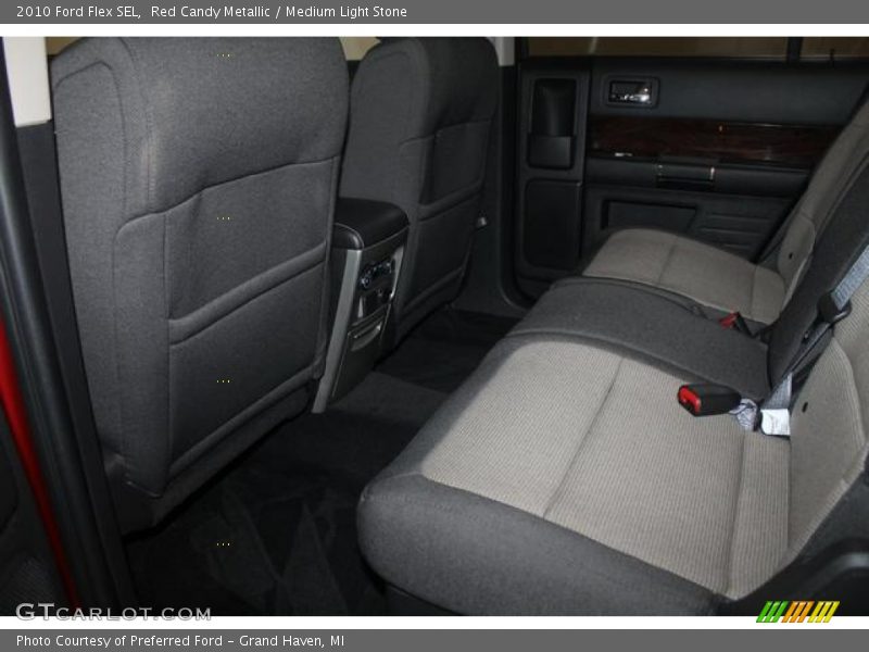 Red Candy Metallic / Medium Light Stone 2010 Ford Flex SEL