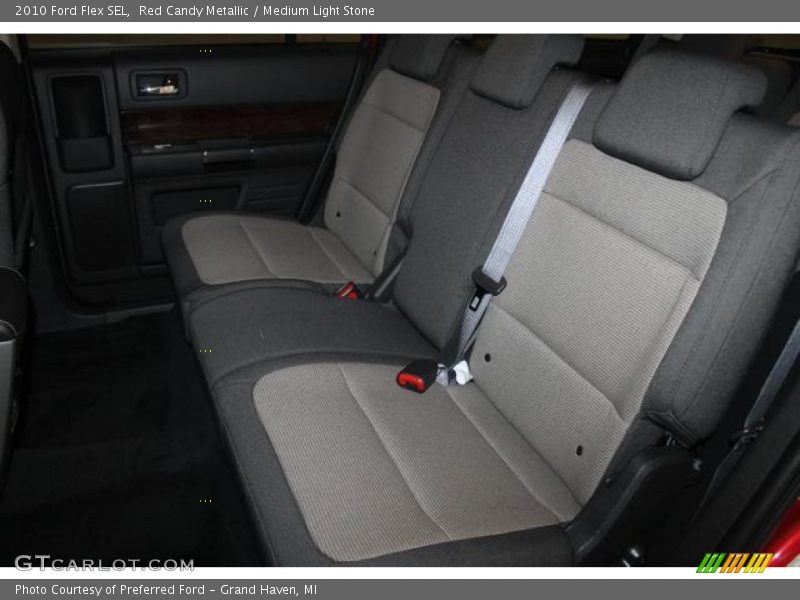 Red Candy Metallic / Medium Light Stone 2010 Ford Flex SEL