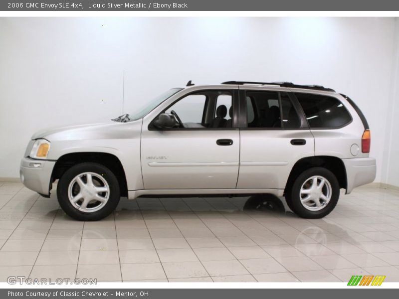 Liquid Silver Metallic / Ebony Black 2006 GMC Envoy SLE 4x4