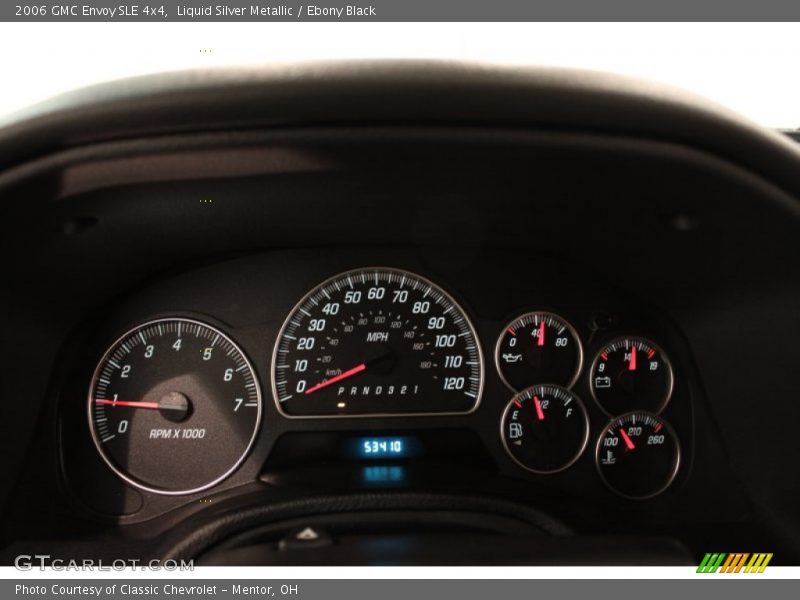 Liquid Silver Metallic / Ebony Black 2006 GMC Envoy SLE 4x4