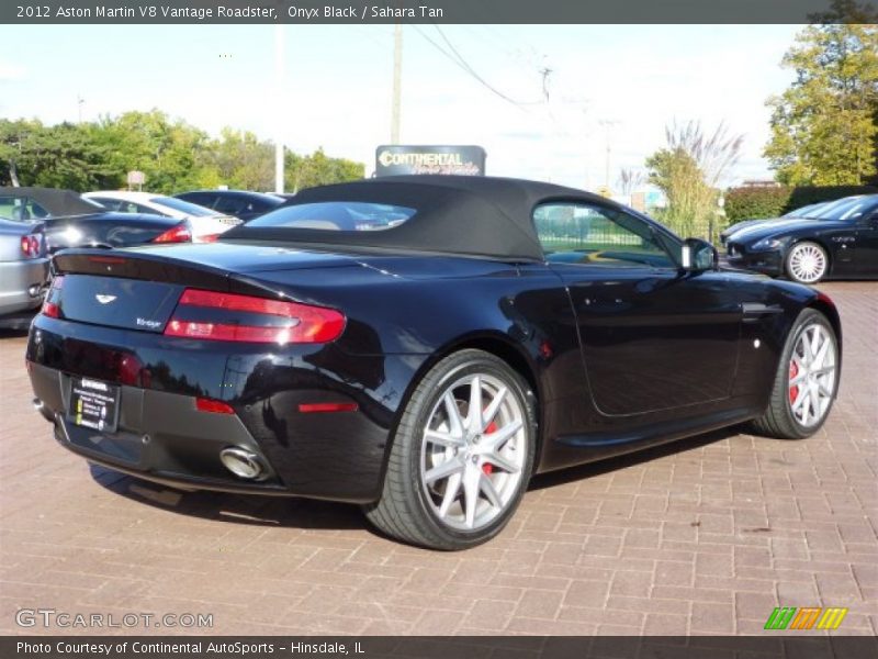 Onyx Black / Sahara Tan 2012 Aston Martin V8 Vantage Roadster