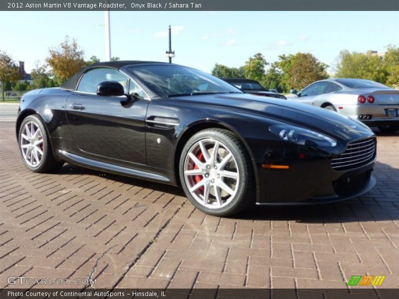 Onyx Black / Sahara Tan 2012 Aston Martin V8 Vantage Roadster