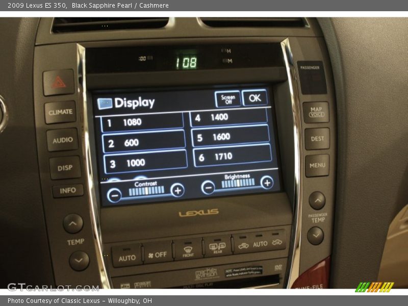 Black Sapphire Pearl / Cashmere 2009 Lexus ES 350