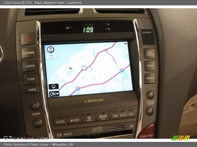 Black Sapphire Pearl / Cashmere 2009 Lexus ES 350