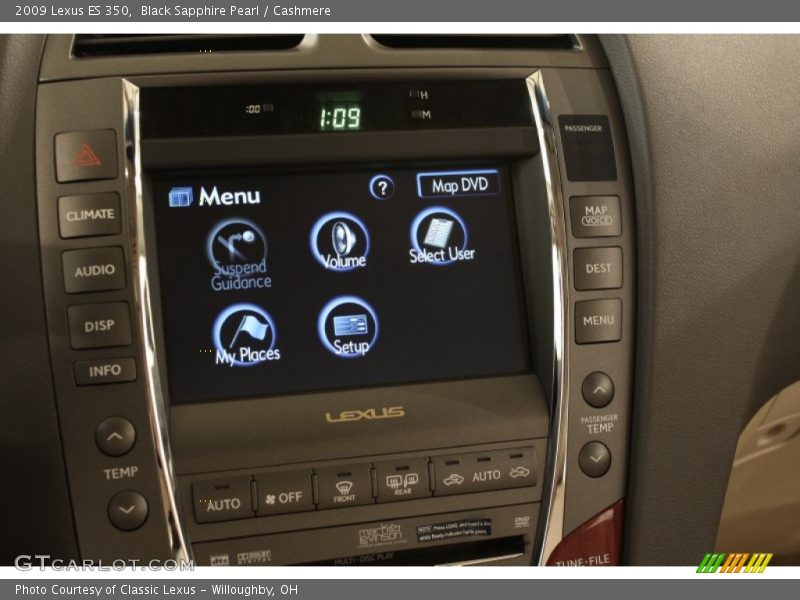Black Sapphire Pearl / Cashmere 2009 Lexus ES 350