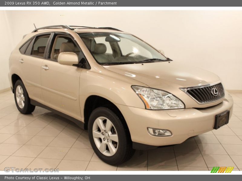 Golden Almond Metallic / Parchment 2009 Lexus RX 350 AWD