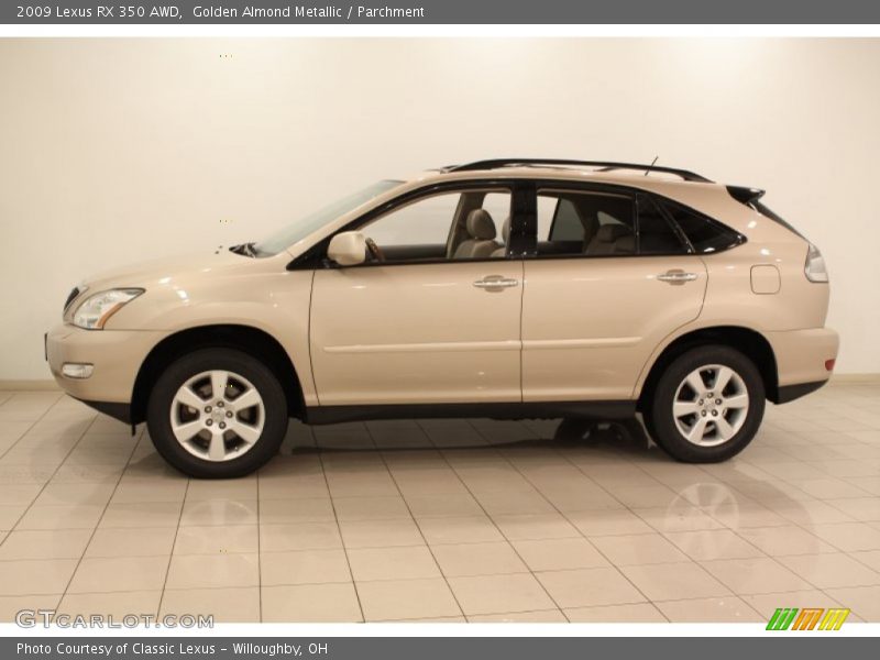Golden Almond Metallic / Parchment 2009 Lexus RX 350 AWD