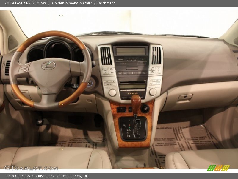 Golden Almond Metallic / Parchment 2009 Lexus RX 350 AWD