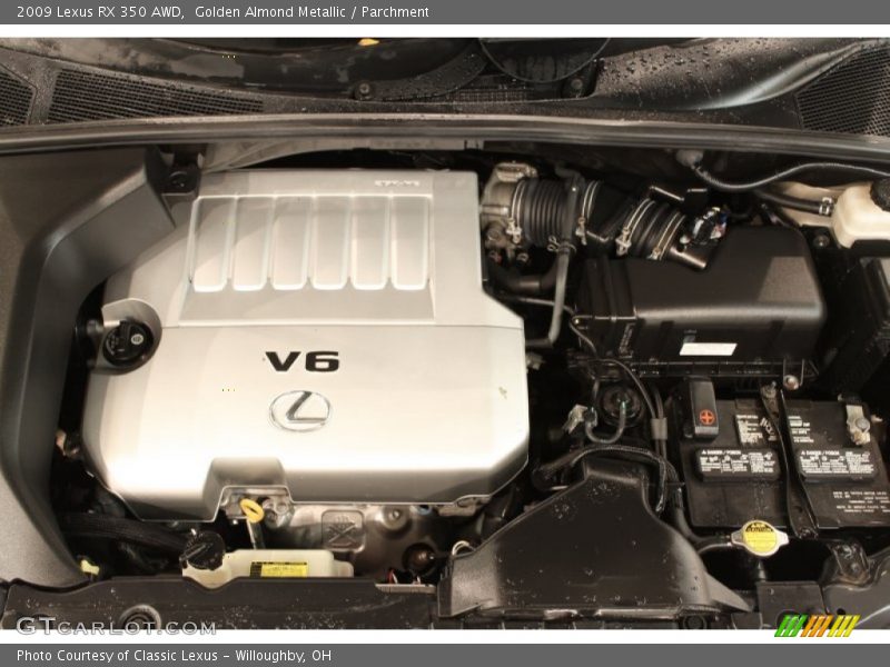 Golden Almond Metallic / Parchment 2009 Lexus RX 350 AWD