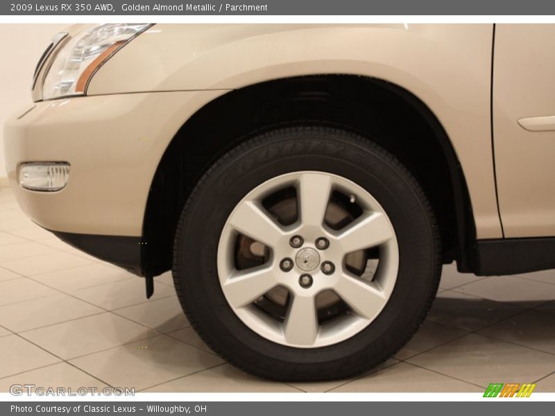 Golden Almond Metallic / Parchment 2009 Lexus RX 350 AWD