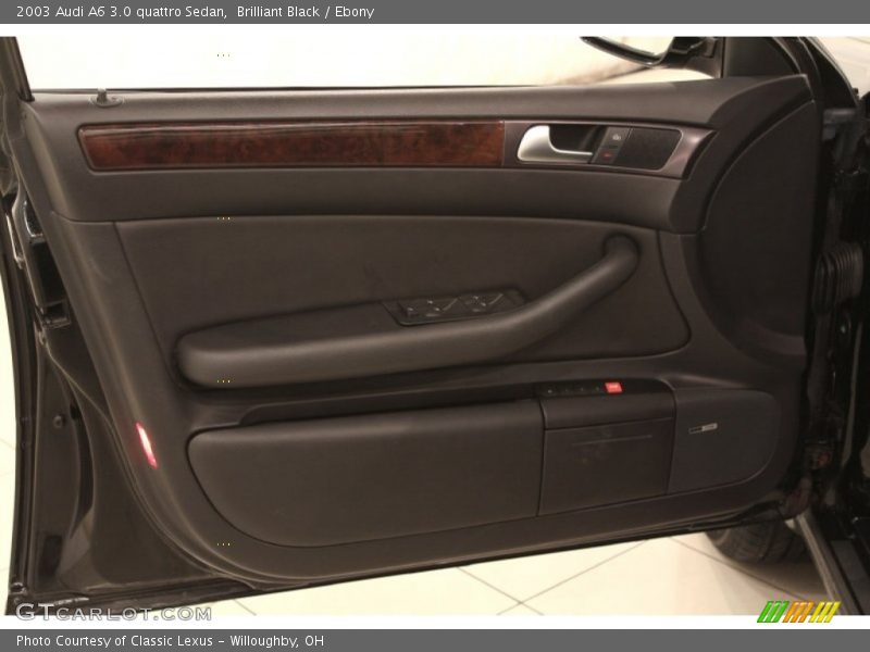 Brilliant Black / Ebony 2003 Audi A6 3.0 quattro Sedan