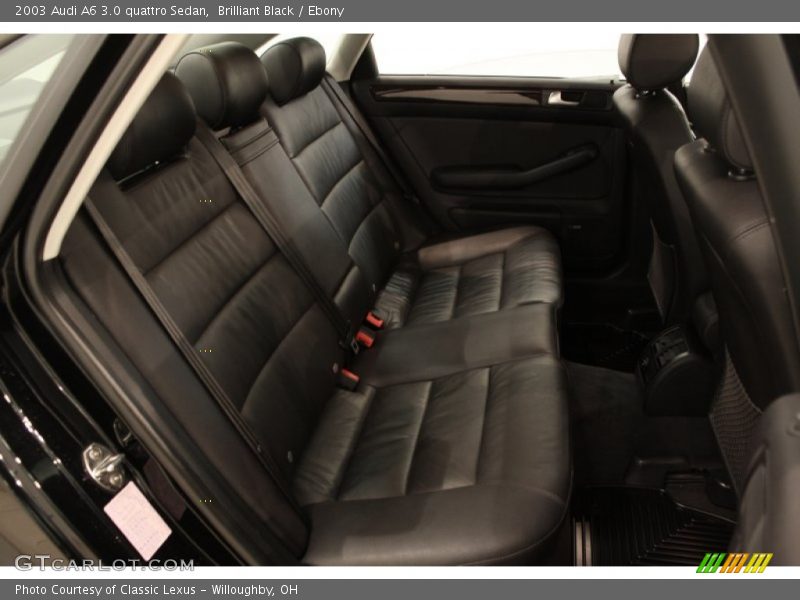 Brilliant Black / Ebony 2003 Audi A6 3.0 quattro Sedan