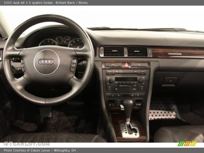 Brilliant Black / Ebony 2003 Audi A6 3.0 quattro Sedan