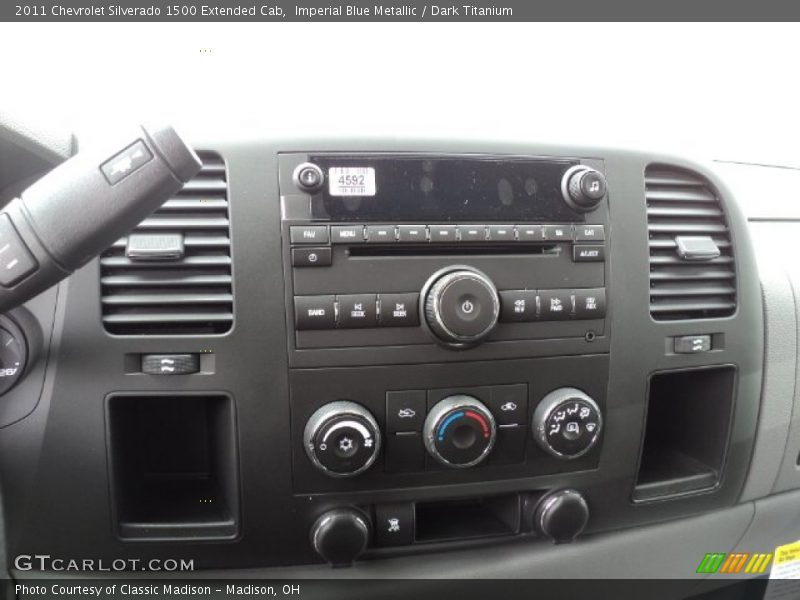 Imperial Blue Metallic / Dark Titanium 2011 Chevrolet Silverado 1500 Extended Cab