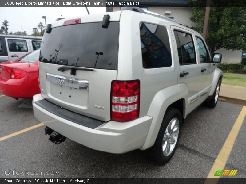 Light Graystone Pearl / Pastel Pebble Beige 2008 Jeep Liberty Limited 4x4