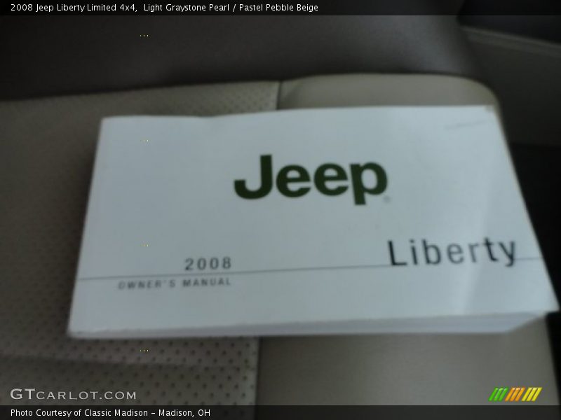 Light Graystone Pearl / Pastel Pebble Beige 2008 Jeep Liberty Limited 4x4