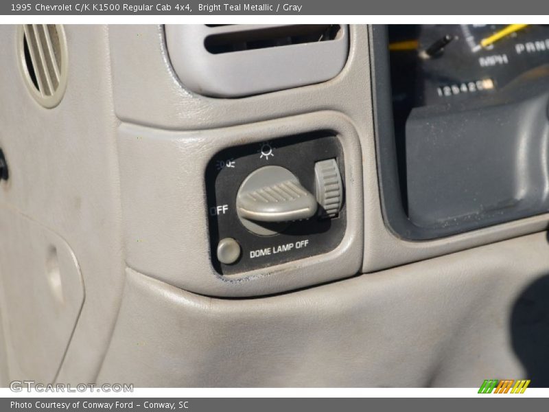 Bright Teal Metallic / Gray 1995 Chevrolet C/K K1500 Regular Cab 4x4