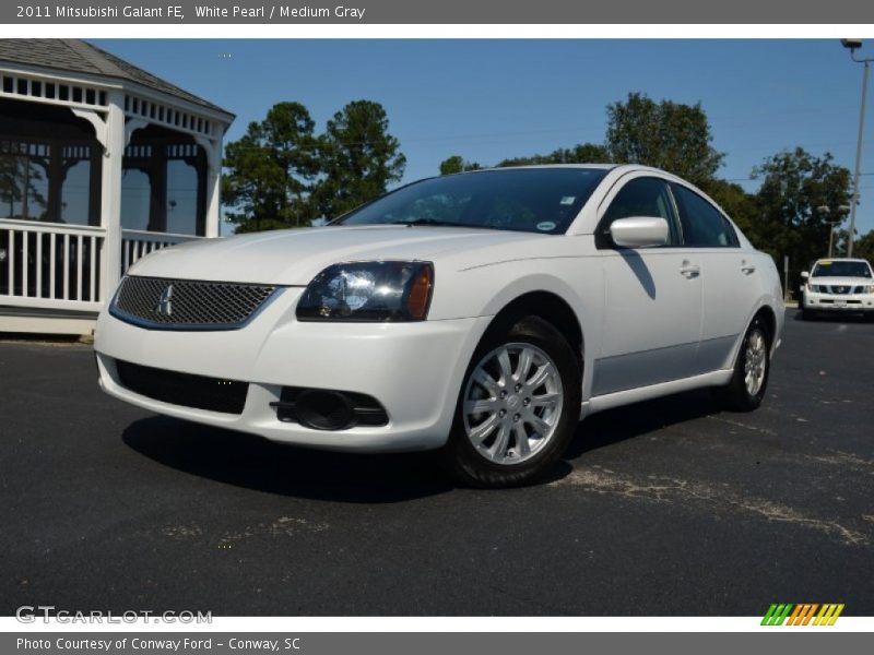 White Pearl / Medium Gray 2011 Mitsubishi Galant FE